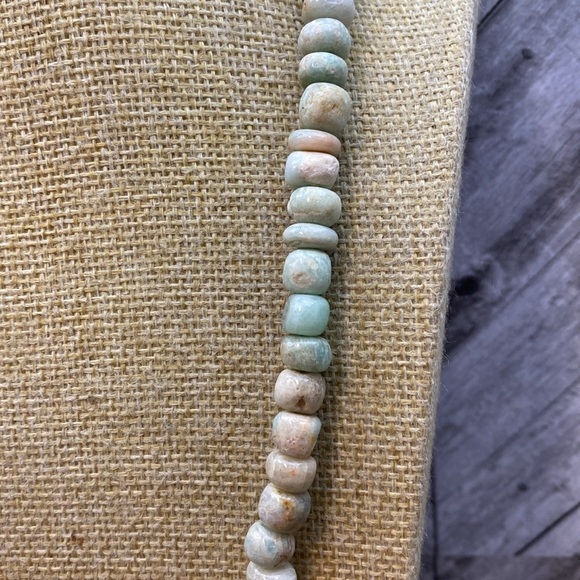 Amazonite Rondelle 22 inch Necklace - Picture 7 of 8